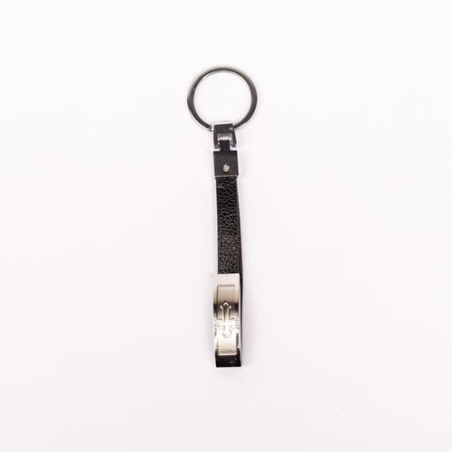 Breloc cheie din piele cu cruce metal.   OT30-9