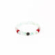 Brǎțarǎ elastic bile marmorate si cruce metal.  AB200-34