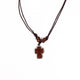 Colier şnur cu medalion cruce lemn.  OT08-34