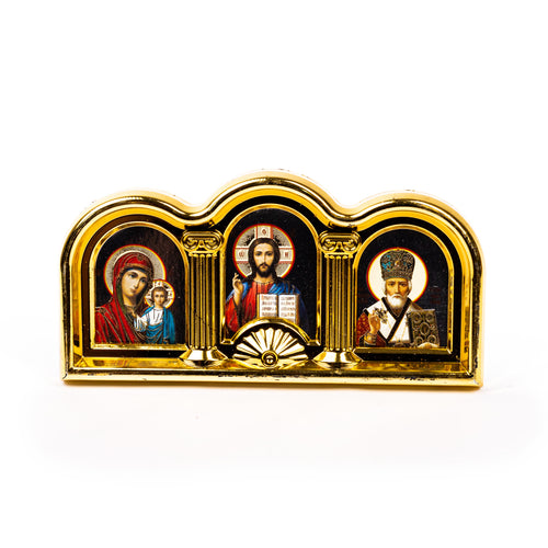 Triptic plastic cu adeziv