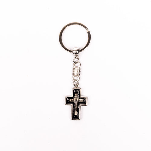 Breloc cheie metal cruce 4 culori.  OT08-36