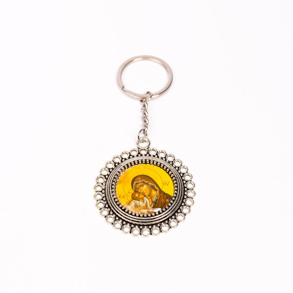 Breloc cheie metal cu iconiță.   AB100-2