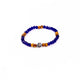 Brǎțarǎ bile fațetate/lemn cu cruce metal.  AB200-30
