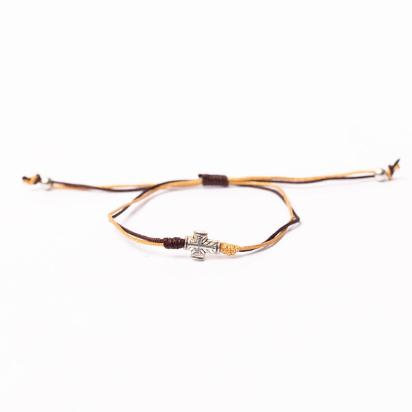 Brățară ață cu cruce metal.  OT08-65