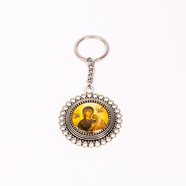 Breloc cheie metal cu iconiță.   AB100-2