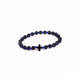 Brǎțarǎ elastic bile carbune si cruce hematit.  OT08-55