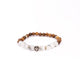Brǎțarǎ elastic bile marmorate/lemn.  AB200-35