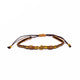 Brǎțarǎ ațǎ croşetatǎ cu cruce aurie.  OT08-103