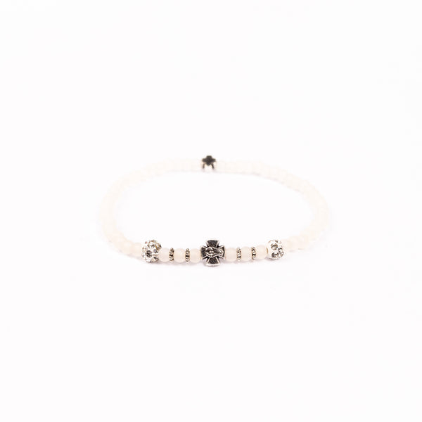 Brǎțarǎ elastic 4 culori si cruce metal.  OT33-243