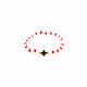Brǎțarǎ elastic cu cruce aurie hematit.  OT08-179
