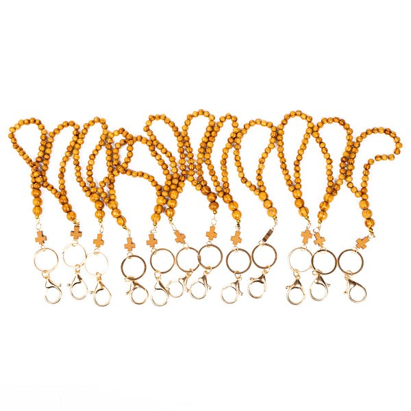 Breloc metanier lemn cu cruce lemn.  OT33-314