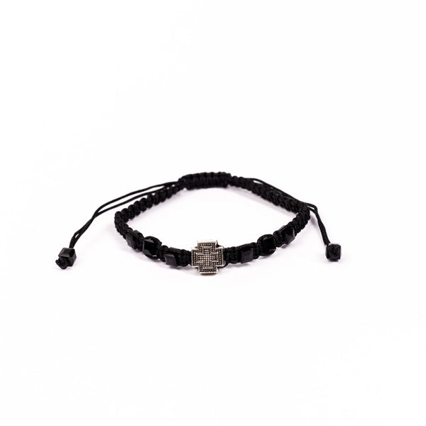 Brǎțarǎ croşetatǎ 2 modele cruce metal.  OT08-132