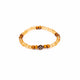 Brǎțarǎ bile fațetate/lemn cu cruce metal.  AB200-30