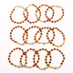 Brǎțarǎ elastic bila 'ochi de tigru' si cruce metal OT33-257