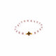 Brǎțarǎ elastic cu cruce aurie hematit.  OT08-179