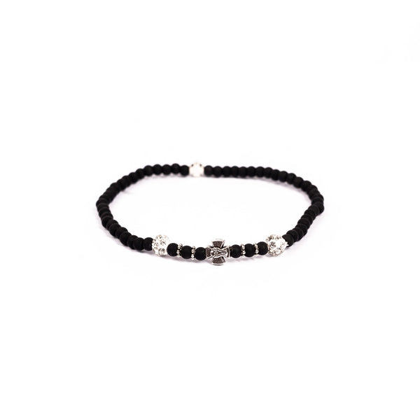 Brǎțarǎ elastic 4 culori si cruce metal.  OT33-243