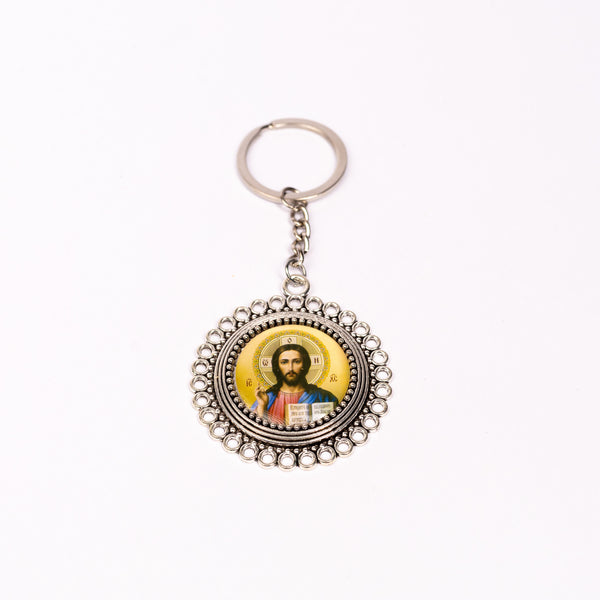 Breloc cheie metal cu iconiță.   AB100-2