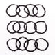 Brǎțarǎ elastic cruce hematit 2 modele pe set.  AB38-2