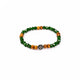 Brǎțarǎ bile fațetate/lemn cu cruce metal.  AB200-30