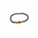 Brǎțarǎ bile fațetate/lemn cu cruce metal.  AB200-30