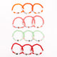 Brățară elastic bile sticlă și cruce metal colorate.  AB300-7