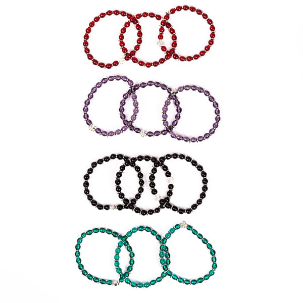 Brǎțarǎ elastic distanțier metal si cruce metal cu ştras. OT33-242