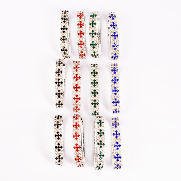 Brǎțarǎ elastic ştras  4 culori.  AB84-1