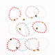 Brǎțarǎ elastic cu cruce aurie hematit.  OT08-179