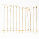 Colier auriu inox cruce straș.  AB82-1