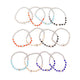 Brǎțarǎ elastic bile fațetate si cruce metal.    T08-171