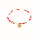 Brǎțarǎ elastic bile cristial si cruce inox.  AC81-1