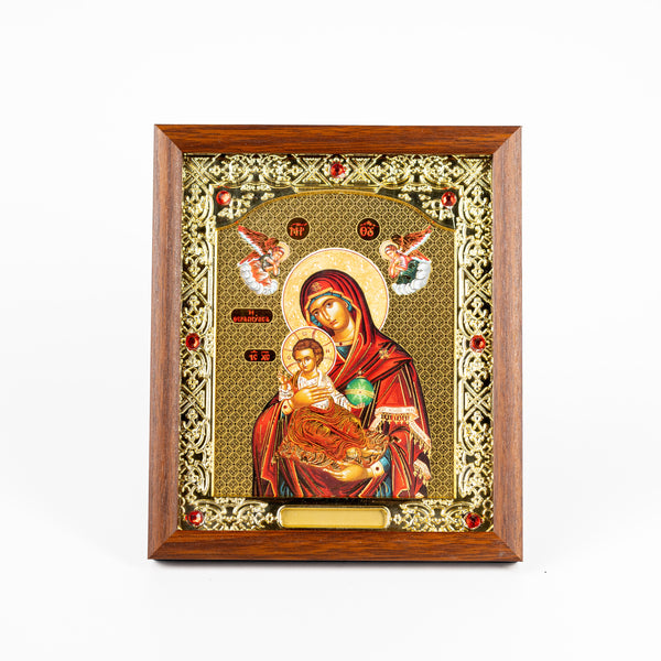 Icoana lemn și metal 20X18 cm.  OT03-25