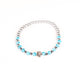 Brǎțarǎ elastic bile fațetate si cruce metal.    T08-171