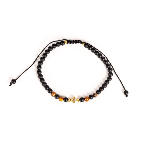 Brǎțarǎ terminatie ațǎ cu cruce cupru.   OT08-140