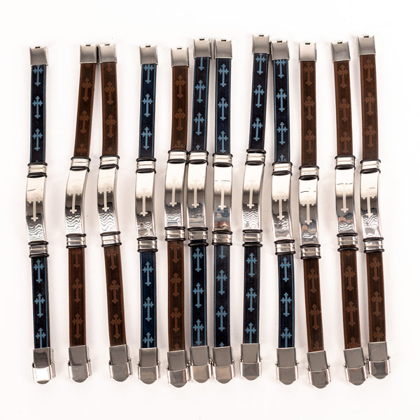 Brațarǎ bǎrbați din piele.  ABB06-11