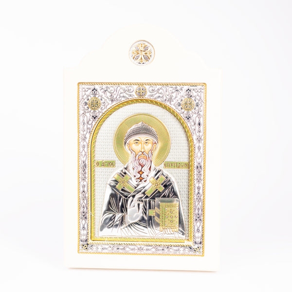 Icoana in stil bizantin Sfantul Spiridon