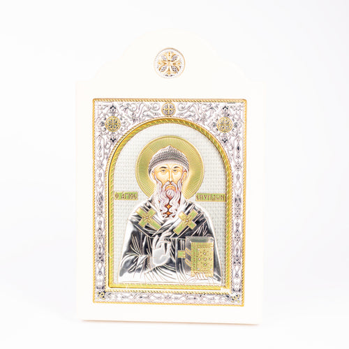 Icoana in stil bizantin Sfantul Spiridon